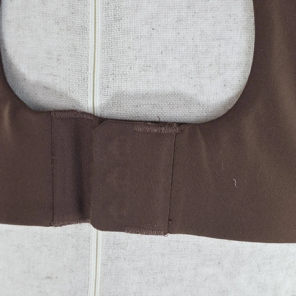 Girlfriend Collective Simone High Support Sports Bra Womens 2XL Cross Back Brown